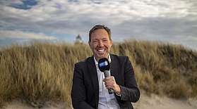Frank Bremser ist für das AUTOZUG Radio auf der Insel Sylt unterwegs