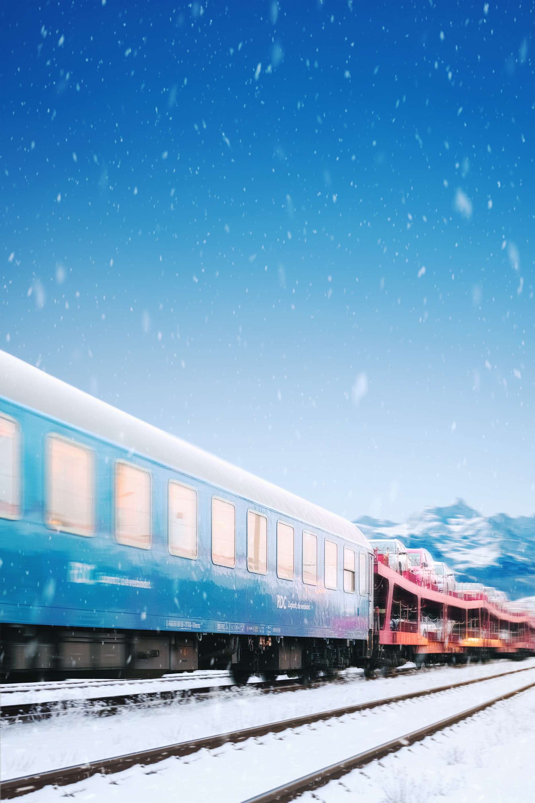 BTE AutoReiseZug – Winterkulisse