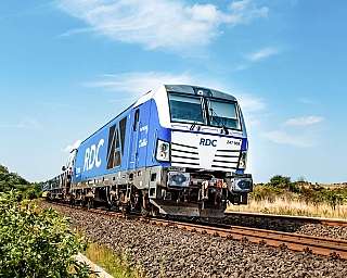 RDC Lok auf der Levensauer Hochbrücke